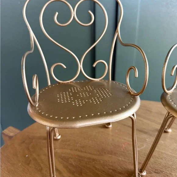 Retired Maileg Large Gold Bistro Set